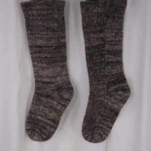 Hand Knitted Men's Warm Winter Chunky Sofa Socks 100% Wool XL